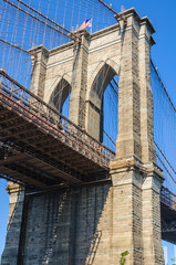 The Brooklyn Bridge from Dumbo, NYC, USA