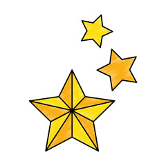 decorative stars isolated icon