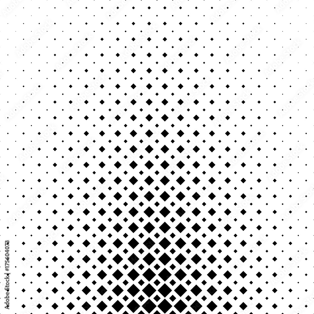 Poster abstract black and white square pattern background - monochrome geometrical vector graphic from diag