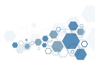 Abstract hexagonal structures