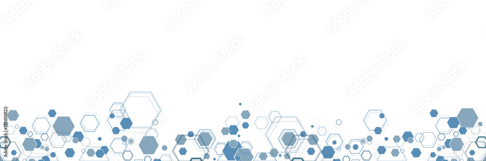 Poster abstract hexagonal structures