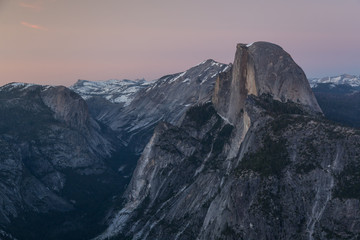 Half Dome Sunset in Yosemite National Park