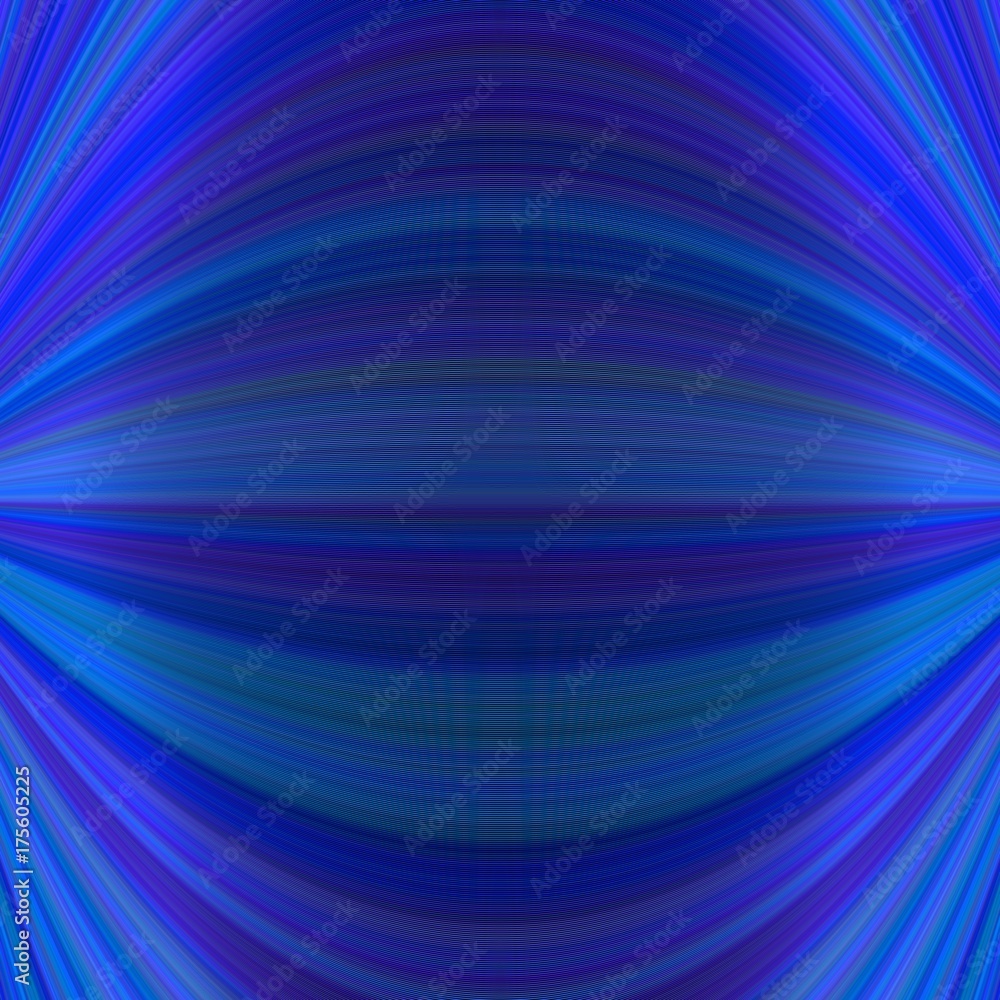 Poster dark blue symmetrical abstract dynamic background from thin curved lines - vector illustration