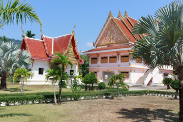 Obraz premium black monk temple in the south of Thailand
