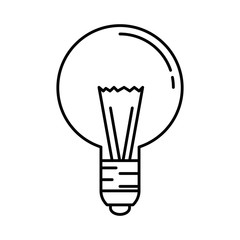 bulb light isolated icon