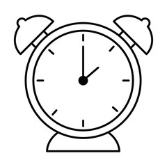 alarm clock isolated icon