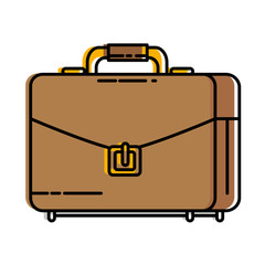 portfolio briefcase isolated icon