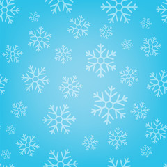 Seamless pattern with snowflakes. Vector background.