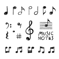 Vector Hand Drawn Music notes
