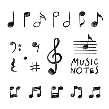 Vector Hand Drawn Music notes