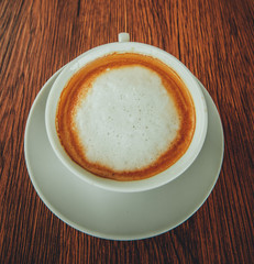 cup of cappuccino coffee