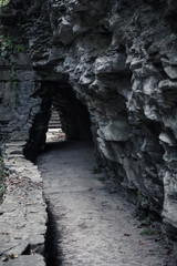 cave path to stairs
