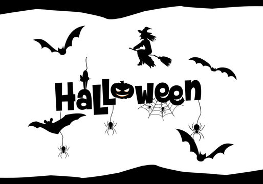 halloween black decoration illustration design