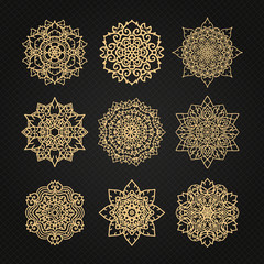 Design elements graphic Thai design ,Abstract Seamless pattern of black and