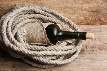 Old  bottle of wine