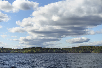 Huge Cloud Formation over Tupper Lake in the Adirondack Mountains of New York