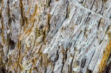 Mineral rock. Natural stone texture. Layers of rock. Stratum texture