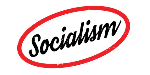 Socialism rubber stamp. Grunge design with dust scratches. Effects can be easily removed for a clean, crisp look. Color is easily changed.