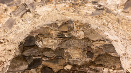 Stone arch in an old Austrian house