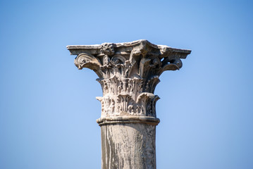 Korinthische Ordnung S&auml;ule im Forum Romanum, Rom, Italien
