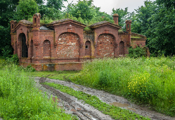 Ruins of an old estate in Russia