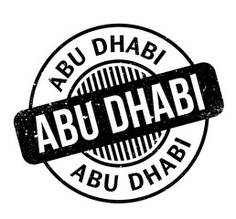 Abu Dhabi rubber stamp. Grunge design with dust scratches. Effects can be easily removed for a clean, crisp look. Color is easily changed.