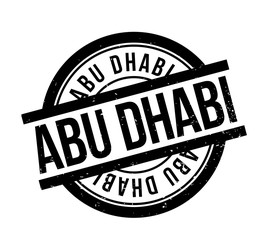 Abu Dhabi rubber stamp. Grunge design with dust scratches. Effects can be easily removed for a clean, crisp look. Color is easily changed.