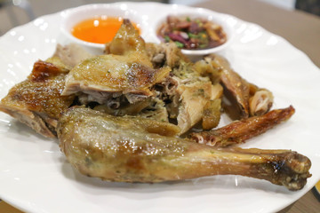 grilled chicken with dip