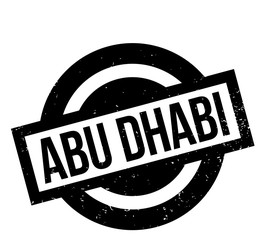 Abu Dhabi rubber stamp. Grunge design with dust scratches. Effects can be easily removed for a clean, crisp look. Color is easily changed.