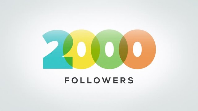 2000 Followers Animation Video