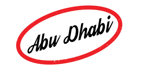 Abu Dhabi rubber stamp. Grunge design with dust scratches. Effects can be easily removed for a clean, crisp look. Color is easily changed.