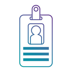 worker badge isolated icon