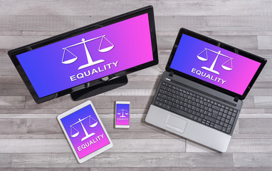 Equality concept on different devices