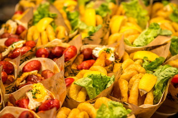 La Boqueria market in Barcelona, Spain
