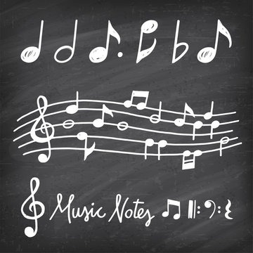 Vector Hand Drawn Music notes