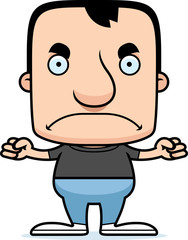 Obraz premium Cartoon Angry Man