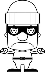 Cartoon Angry Thief Man