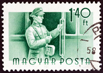 Tram conductor (Hungary 1955)