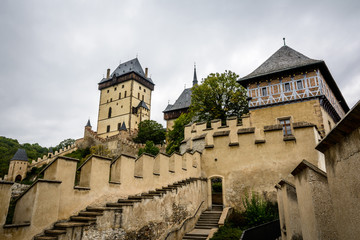 Fototapeta na wymiar Czech castle Karlstejn