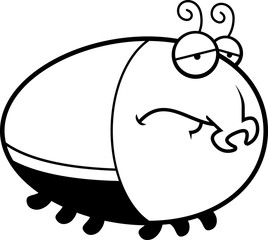 Sad Cartoon Beetle