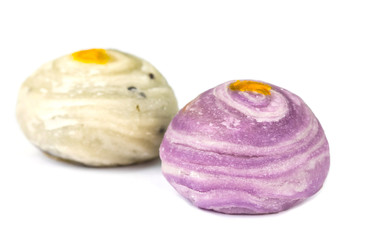 Chinese pastry isolated on white background