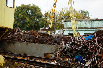 Recycling of scrap metal from demolished building