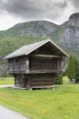 Fototapeta premium typical old typ of wodenhouse in norway