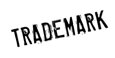 Trademark rubber stamp. Grunge design with dust scratches. Effects can be easily removed for a clean, crisp look. Color is easily changed.