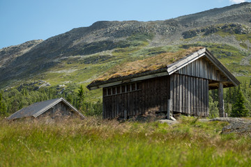 Fototapeta na wymiar Traditional Norwegian cabin