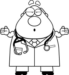 Confused Cartoon Doctor