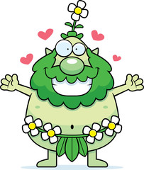 Cartoon Forest Sprite Hug