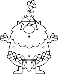 Confused Cartoon Forest Sprite