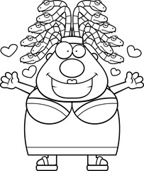 Cartoon Medusa Hug