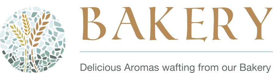 Bakery Wheat Mosaic Style Logo